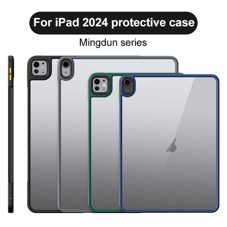 For iPad Air 11 2024 Ming Shield Series PC Hybrid TPU Tablet Case(Blue) - iPad Air 11 2025 / 2024 Cases by buy2fix | Online Shopping UK | buy2fix