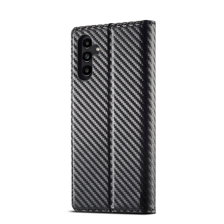 For Samsung Galaxy S24 FE 5G LC.IMEEKE Carbon Fiber Leather Phone Case(Vertical Black) - Galaxy S24 FE 5G Cases by LC.IMEEKE | Online Shopping UK | buy2fix