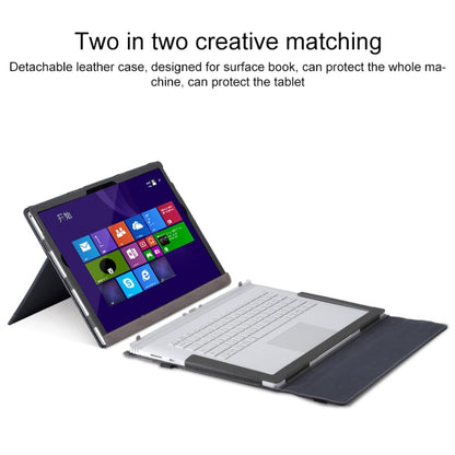 For Microsoft Surface Book 3 / 2 / 1 13.5 inch PU Leather Laptop Protective Case with Screen Stand(Brown) - 13.3 inch by buy2fix | Online Shopping UK | buy2fix