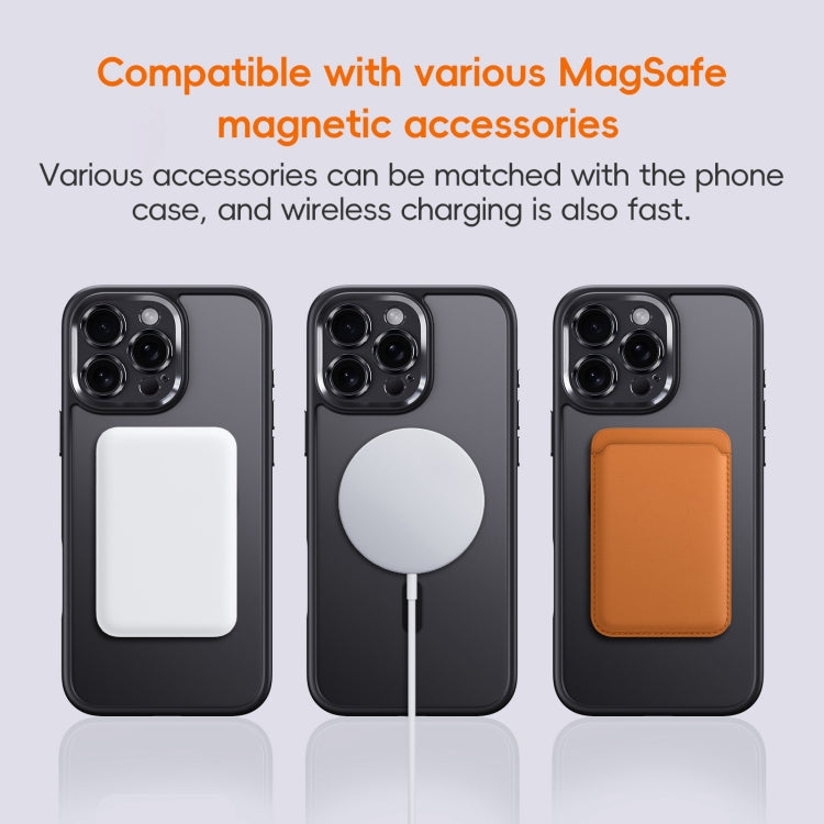 For iPhone 16 Fine Hole Frosted MagSafe Magnetic Phone Case(White) - iPhone 16 Cases by buy2fix | Online Shopping UK | buy2fix