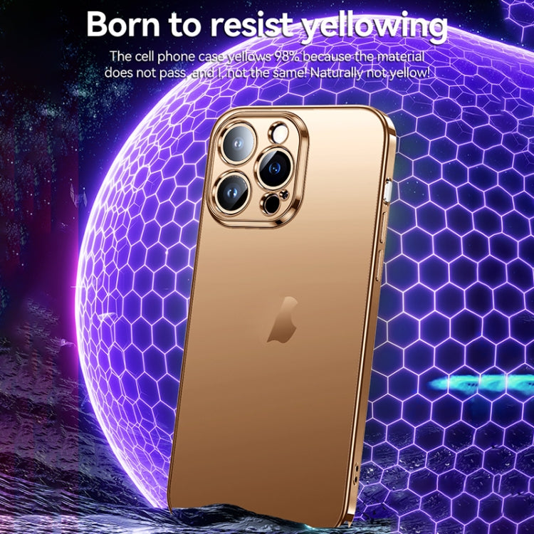 For iPhone 16 Pro SULADA Natural Color Series Electroplating Frosted TPU Phone Case(Gold) - iPhone 16 Pro Cases by SULADA | Online Shopping UK | buy2fix