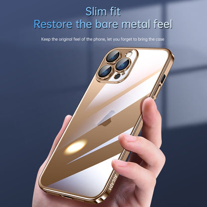 For iPhone 16 Pro SULADA JINGJIA Series Lens Protector Hard PC Phone Case(Silver) - iPhone 16 Pro Cases by SULADA | Online Shopping UK | buy2fix