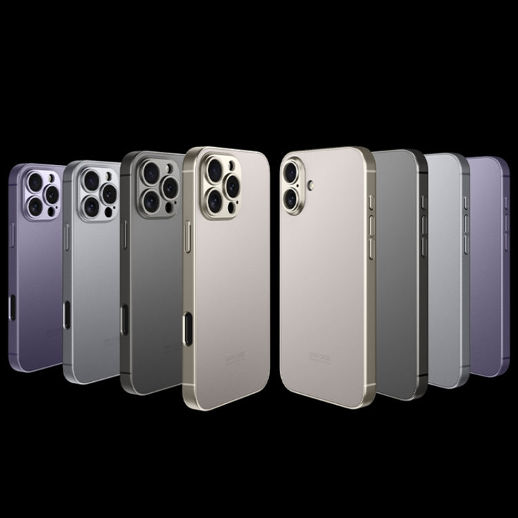 For iPhone 16 Pro GKK AG Craft Skin Feel Full Coverage Phone Case(Titanium Grey) - iPhone 16 Pro Cases by GKK | Online Shopping UK | buy2fix