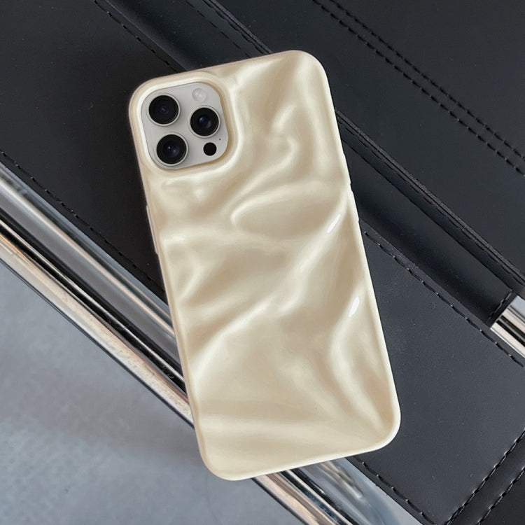 For iPhone 16 Pro Max Water Ripple Electroplating Paint TPU Phone Case(Milky White) - iPhone 16 Pro Max Cases by buy2fix | Online Shopping UK | buy2fix