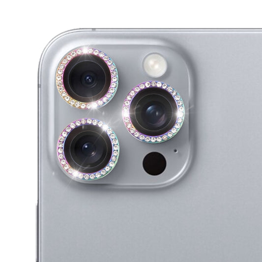 For iPhone 16 Pro / 16 Pro Max 9H Point Drill Camera Lens Protector Ring(Colorful) - iPhone 16 Pro Max Tempered Glass by buy2fix | Online Shopping UK | buy2fix