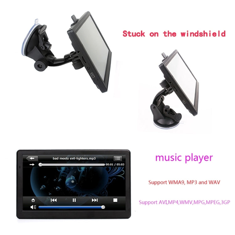 7 inch Car HD GPS Navigator 8G+128M Capacitive Screen Support FM / TF Card, Germany Map - Car MP3 & MP4 & MP5 by buy2fix | Online Shopping UK | buy2fix