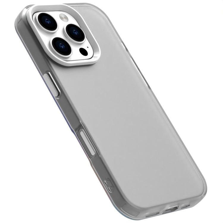 For iPhone 16 Pro Candy PC Hybrid TPU Shockproof Phone Case(White) - iPhone 16 Pro Cases by buy2fix | Online Shopping UK | buy2fix