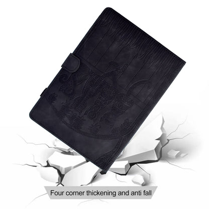 For Lenovo Tab M11 / Xiaoxin Pad 2024 Cats Embossed Leather Smart Tablet Case(Black) - Lenovo by buy2fix | Online Shopping UK | buy2fix