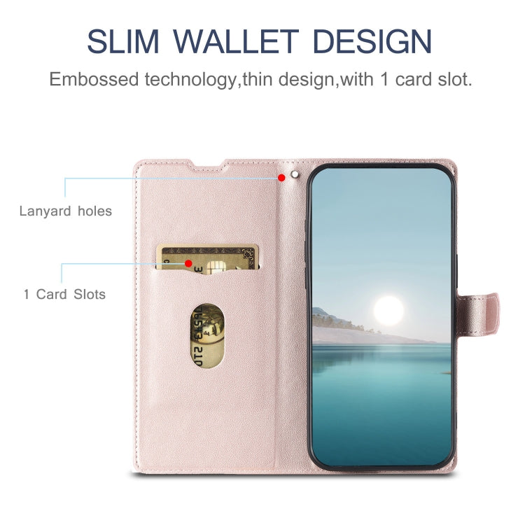 For iPhone 16 Pro Max Voltage Ultra-thin Dot Leather Phone Case(Rose Gold) - iPhone 16 Pro Max Cases by buy2fix | Online Shopping UK | buy2fix