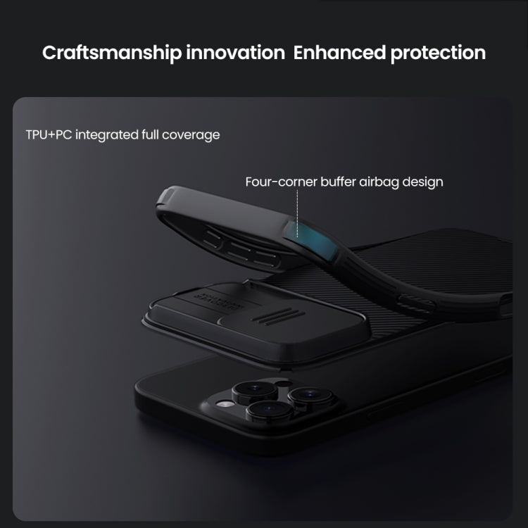 For iPhone 16 Pro Max NILLKIN CamShield Pro PC Phone Case(Black) - iPhone 16 Pro Max Cases by NILLKIN | Online Shopping UK | buy2fix