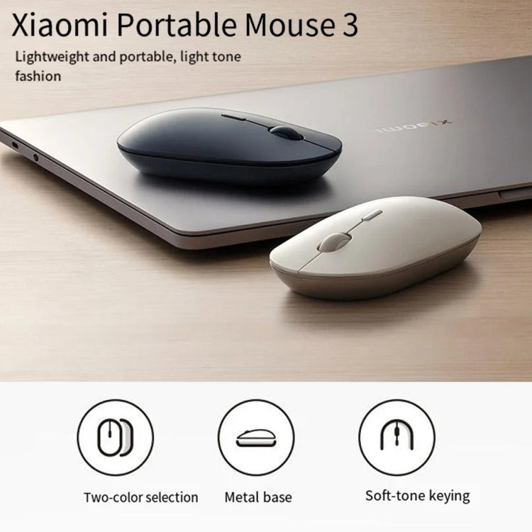 Original Xiaomi XMBXSB01YM Bluetooth Dual Mode Silent Portable Mouse 3(Gold) - Wireless Mice by Xiaomi | Online Shopping UK | buy2fix