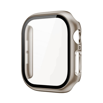 For Apple Watch Series 10 46mm imak Integrated Watch Case with Film(Titanium Gold) - Watch Cases by imak | Online Shopping UK | buy2fix