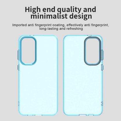 For Samsung Galaxy S25 5G Candy PC Hybrid TPU Shockproof Phone Case(Blue) - Galaxy S25 5G Cases by buy2fix | Online Shopping UK | buy2fix