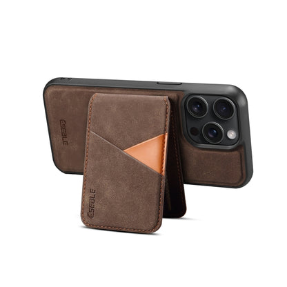 For iPhone 16 Pro Max ESEBLE E2 Retro Texture Card Slots MagSafe RFID Leather Case(Coffee) - iPhone 16 Pro Max Cases by ESEBLE | Online Shopping UK | buy2fix