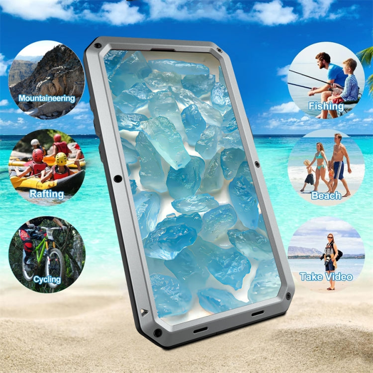 For iPhone 16 Plus Shockproof IP54 Life Waterproof Phone Case(Silver) - iPhone 16 Plus Cases by buy2fix | Online Shopping UK | buy2fix