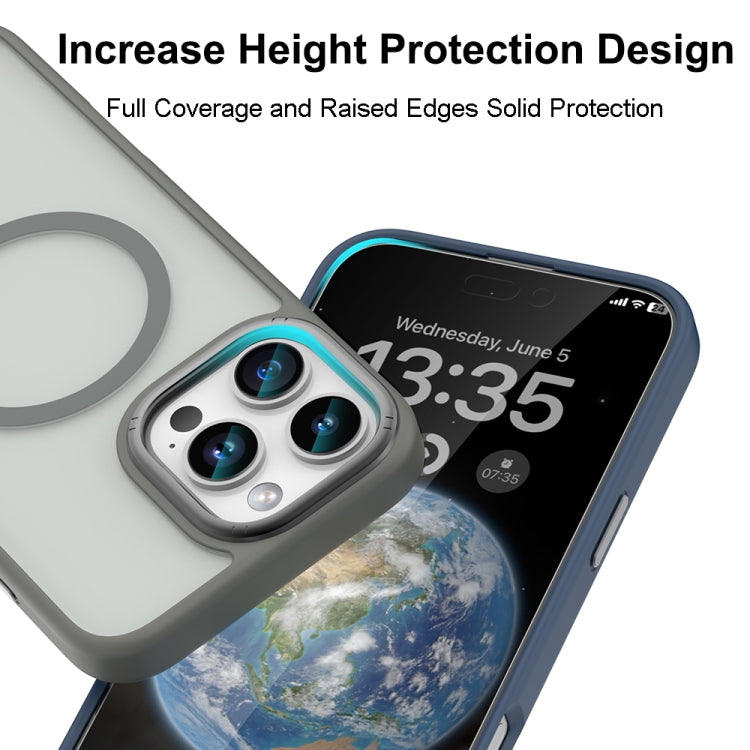 For iPhone 16 Pro Mutural Skin Feel Series Frosted MagSafe Magnetic Phone Case(Light Blue) - iPhone 16 Pro Cases by Mutural | Online Shopping UK | buy2fix