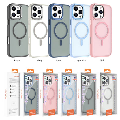 For iPhone 16 Pro Mutural Skin Feel Series Frosted MagSafe Magnetic Phone Case(Light Blue) - iPhone 16 Pro Cases by Mutural | Online Shopping UK | buy2fix