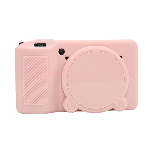 For Ricoh GR III Soft Silicone Protective Case(Sweet Smoke Pink) - Protective Case by buy2fix | Online Shopping UK | buy2fix