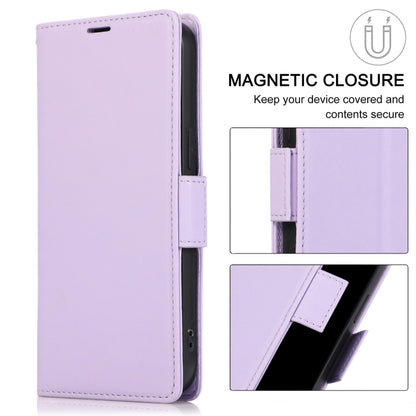 For Samsung Galaxy S25+ / S24+ 5G Side Buckle RFID Anti-theft Leather Phone Case(Light Purple) - Galaxy S25+ 5G Cases by buy2fix | Online Shopping UK | buy2fix