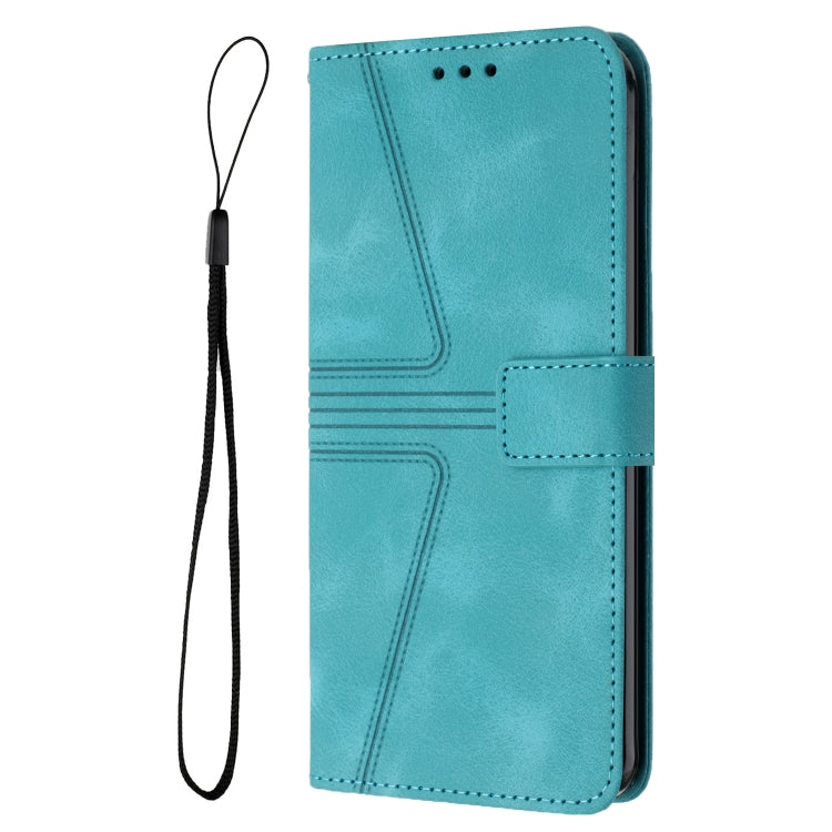 For Samsung Galaxy S25 5G Triangle Solid Color Leather Phone Case(Green) - Galaxy S25 5G Cases by buy2fix | Online Shopping UK | buy2fix