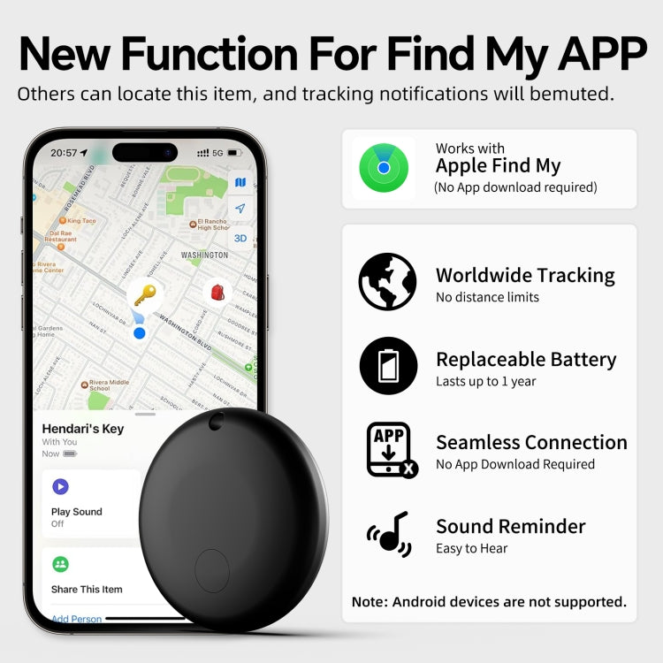 F8 Waterproof Global Location Tracker Anti-lost Device(Black) - Personal Tracker by buy2fix | Online Shopping UK | buy2fix