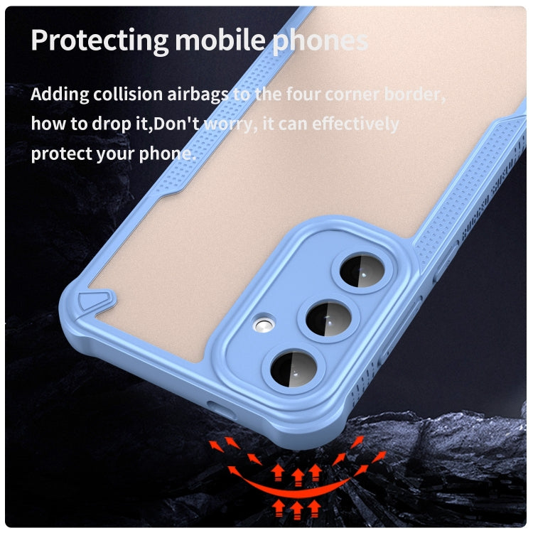 For Samsung Galaxy S25+ 5G Armor Glaze PC Hybrid TPU Phone Case(Blue) - Galaxy S25+ 5G Cases by buy2fix | Online Shopping UK | buy2fix