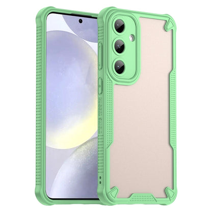 For Samsung Galaxy S25+ 5G Armor Glaze PC Hybrid TPU Phone Case(Green) - Galaxy S25+ 5G Cases by buy2fix | Online Shopping UK | buy2fix