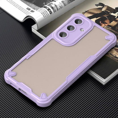 For Samsung Galaxy S25 5G Armor Glaze PC Hybrid TPU Phone Case(Purple) - Galaxy S25 5G Cases by buy2fix | Online Shopping UK | buy2fix