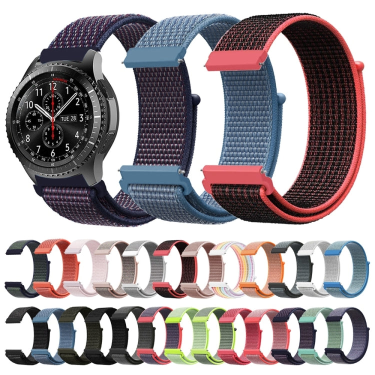 For Samsung Galaxy Watch 42mm Nylon Braided Watch Band(Midnight Blue) - Watch Bands by buy2fix | Online Shopping UK | buy2fix