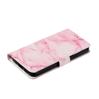 For Samsung Galaxy S25 5G Colored Drawing Marble Pattern Leather Phone Case(Pink Marble) - Galaxy S25 5G Cases by buy2fix | Online Shopping UK | buy2fix