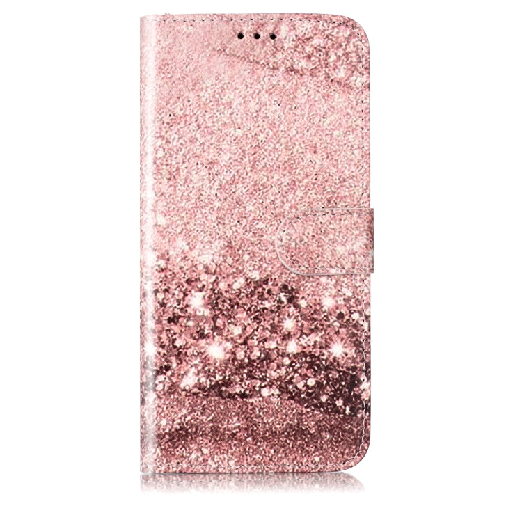 For Samsung Galaxy S25+ 5G Colored Drawing Marble Pattern Leather Phone Case(Rose Gold) - Galaxy S25+ 5G Cases by buy2fix | Online Shopping UK | buy2fix