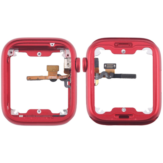 For Apple Watch Series 7 / 8 / 9 45MM GPS Aluminium Alloy Middle Frame Bezel Plate with Crown Spin Axis Flex Cable(Red) - Middle Frame by buy2fix | Online Shopping UK | buy2fix