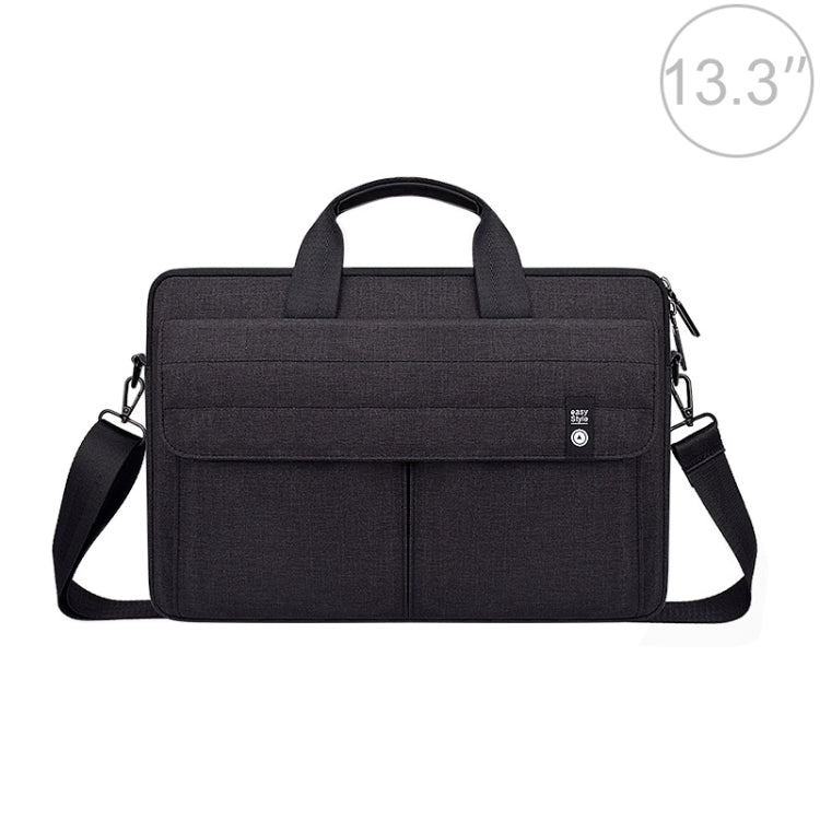 ST08 Handheld Briefcase Carrying Storage Bag with Shoulder Strap for 13.3 inch Laptop(Black) - 13.3 inch by buy2fix | Online Shopping UK | buy2fix
