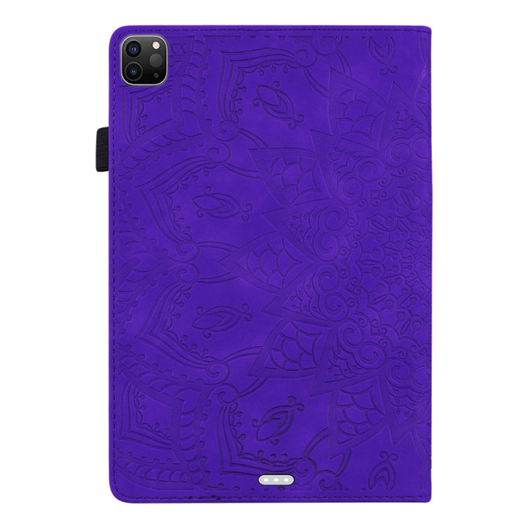 For iPad Air 11 2024 / Air 2022 / 2020 10.9 Calf Texture Embossed Horizontal Flip Leather Case with Holder & Card Slots & Photo Frame(Purple) - iPad Air (2022) / (2020) 10.9 Cases by buy2fix | Online Shopping UK | buy2fix