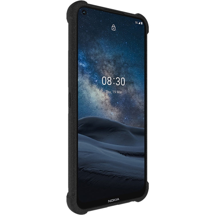For Nokia 8.3 5G IMAK All-inclusive Shockproof Airbag TPU Case with Screen Protector(Matte Black) - Nokia Cases by imak | Online Shopping UK | buy2fix