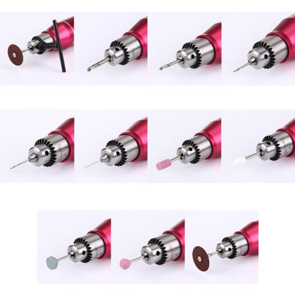 WLXY WL-320 Mini Electric Grinder with Speed Regulation, 110V-240V, Suitable Drill Chuck: 0.3mm-4.0mm, US Plug(Magenta) - Drill & Drill Bits by WLXY | Online Shopping UK | buy2fix