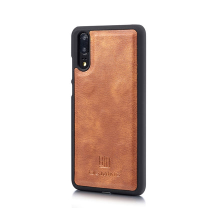 Crazy Horse Texture Flip Detachable Magnetic Leather Case for Huawei P20, with Holder & Card Slots & Wallet (Brown) - Huawei Cases by DG.MING | Online Shopping UK | buy2fix