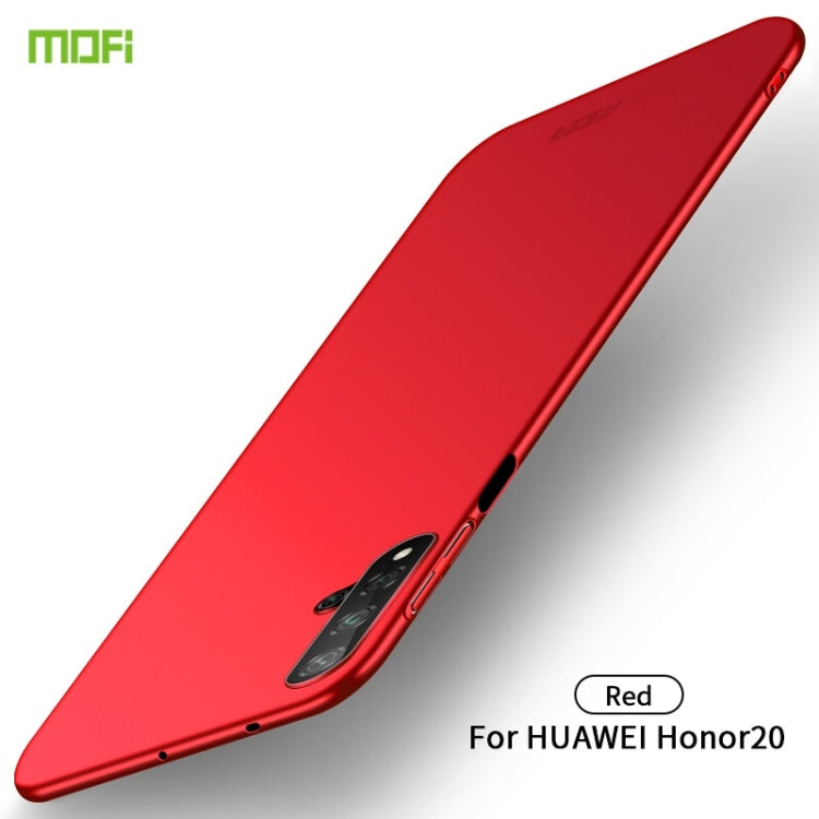 MOFI Frosted PC Ultra-thin Hard Case for Huawei Honor 20 (Red) - Honor Cases by MOFI | Online Shopping UK | buy2fix