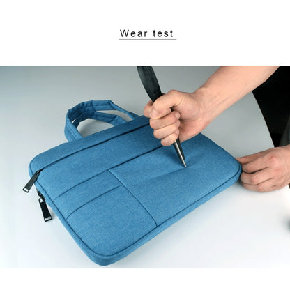 Universal Multiple Pockets Wearable Oxford Cloth Soft Portable Leisurely Handle Laptop Tablet Bag, For 13.3 inch and Below Macbook, Samsung, Lenovo, Sony, DELL Alienware, CHUWI, ASUS, HP (Blue) - 13.3 inch by buy2fix | Online Shopping UK | buy2fix