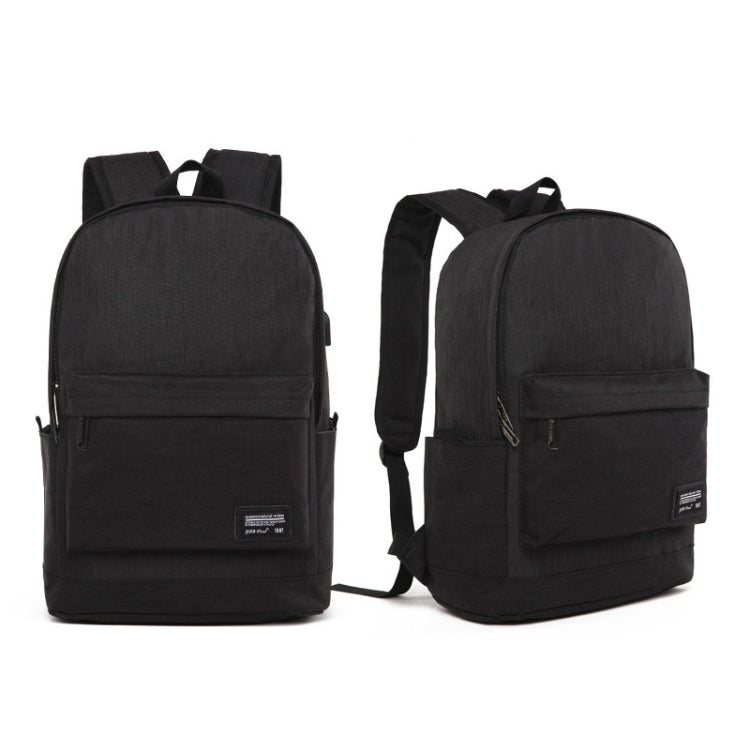 Universal Multi-Function Oxford Cloth Laptop Shoulders Bag Backpack with External USB Charging Port, Size: 45x31x16cm, For 15.6 inch and Below Macbook, Samsung, Lenovo, Sony, DELL Alienware, CHUWI, ASUS, HP(Black) - Backpack by buy2fix | Online Shopping UK | buy2fix