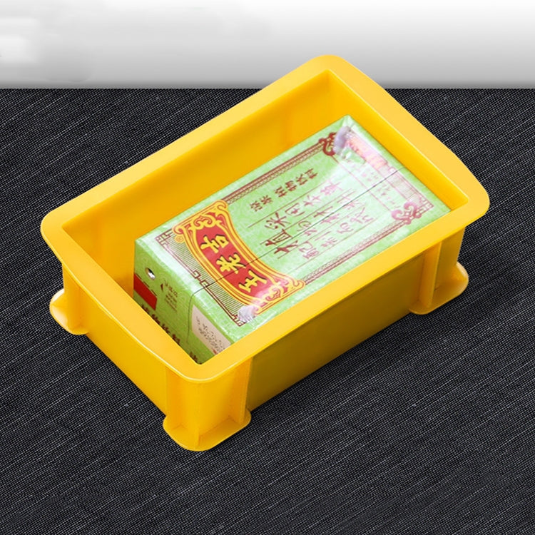 Thick Multi-function Material Box Brand New Flat Plastic Parts Box Tool Box, Size: 15.6cm x 10.1cm x 5.3cm(Yellow) - Storage Bags & Boxes by buy2fix | Online Shopping UK | buy2fix