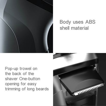 Original Xiaomi ENCHEN Water Proof Triple Rotary Double Ring Blade Shaving Head Electric Rechargeable Shaver For Men(Silver) - Electric Shavers by Xiaomi | Online Shopping UK | buy2fix