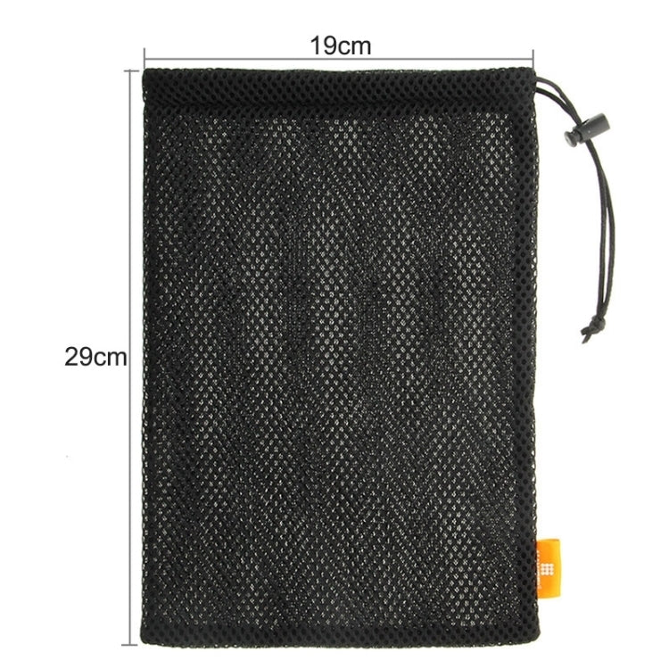 HAWEEL Nylon Mesh Pouch Bag with Stay Cord for iPad Air 2 & 1 / iPad 4 / 3 / 2 / 1, Size: 29cm x 19cm(Black) - iPad 9.7 (2018) & (2017) Cases by HAWEEL | Online Shopping UK | buy2fix