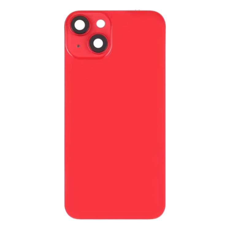 For iPhone 14 Glass Battery Back Cover with Flash Bracket + Wireless Charging Module(Red) - Back Cover by buy2fix | Online Shopping UK | buy2fix