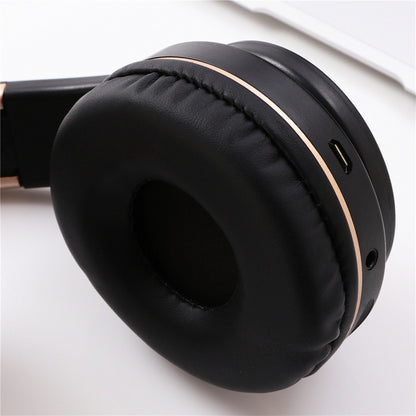 A1 Bluetooth 4.2 Candy Color Super Base Bluetooth Headphone, Support Music Play & Switching & Volume Control & Answer(Gold) - Headset & Headphone by buy2fix | Online Shopping UK | buy2fix