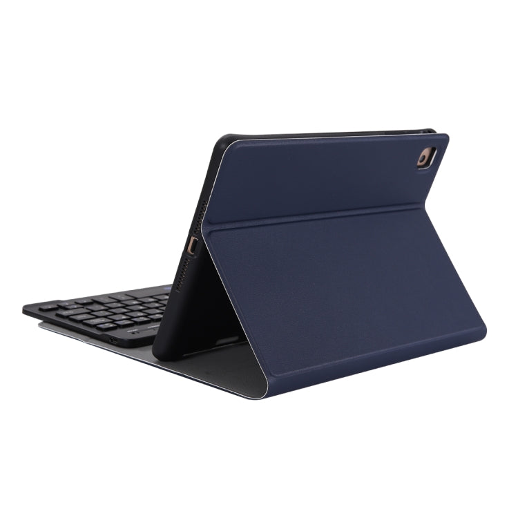 A05B Bluetooth 3.0 Ultra-thin ABS Detachable Bluetooth Keyboard Leather Tablet Case for iPad mini 5 / 4 / 3 / 2, with Holder(Dark Blue) - For iPad mini by buy2fix | Online Shopping UK | buy2fix