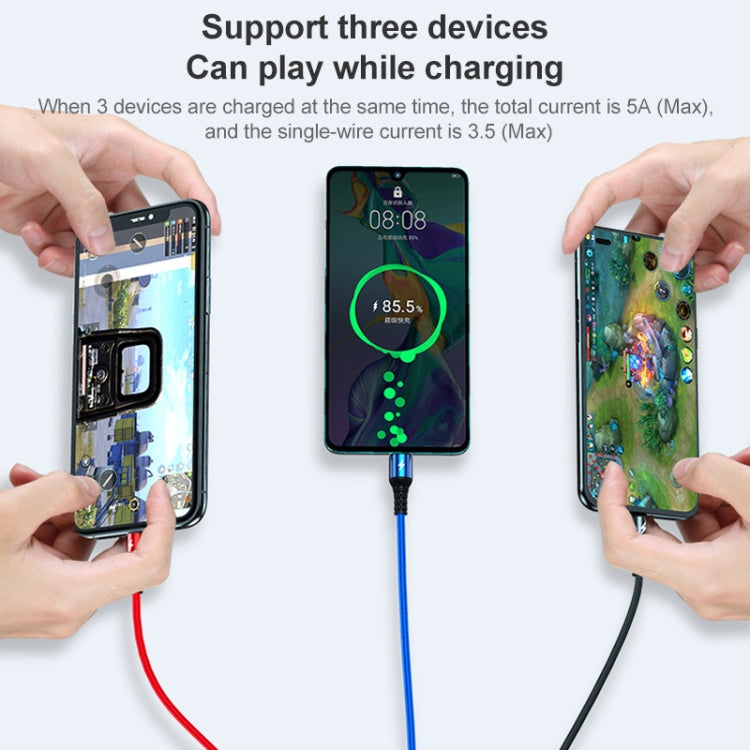 K061 1.2m 5A 3 in 1 USB to 8 Pin + USB-C / Type-C + Micro USB Round Fast Charging Data Cable - Multifunction Cable by buy2fix | Online Shopping UK | buy2fix