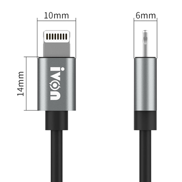 IVON CA73 2.4A Type-C / USB-C Fast Charging Data Cable, Length: 2m(White) - USB-C & Type-C Cable by IVON | Online Shopping UK | buy2fix