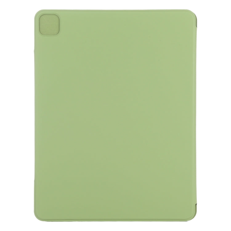 For iPad Air 13 2024 / Pro 12.9 2020 Double-sided Magnetic Flip PU Leather Tablet Case With Holder & Sleep / Wake-up Function(Grass Green) - iPad Pro 12.9 (2020) Cases by buy2fix | Online Shopping UK | buy2fix