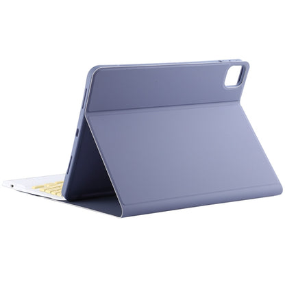 TG11BC Detachable Bluetooth Yellow Keyboard Microfiber Leather Tablet Case for iPad Pro 11 inch (2020), with Touchpad & Pen Slot & Holder (Purple) - For iPad Pro by buy2fix | Online Shopping UK | buy2fix